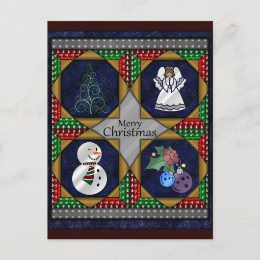 Cartes Pour Fêtes Annuelles Motif de surface de Noël (Devant)