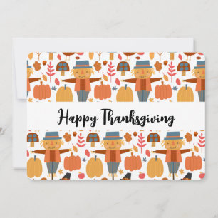 Cartes Pour Fêtes Annuelles Motif de Thanksgiving avec dindes et écussons