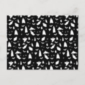 Cartes Pour Fêtes Annuelles Motif d'Halloween, chauves-souris et araignées (Devant)