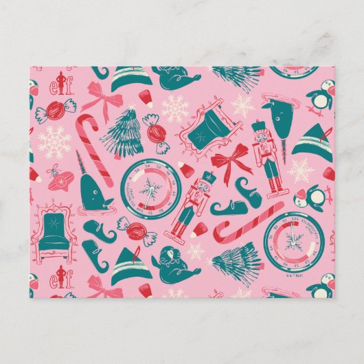 Cartes Pour Fêtes Annuelles Motif d'icône encadrée Elf Holiday (Devant)