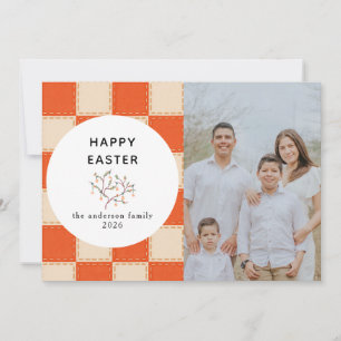 Cartes Pour Fêtes Annuelles Motif élégant de corail et de crème Photo de Joye