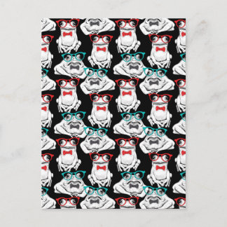 Cartes Pour Fêtes Annuelles Motif en verre de grenouille