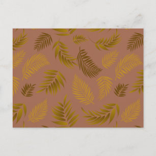 Cartes Pour Fêtes Annuelles Motif Feuille tropical 15