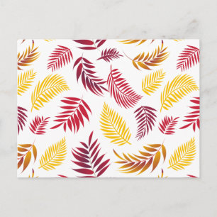 Cartes Pour Fêtes Annuelles Motif Feuille tropical 20