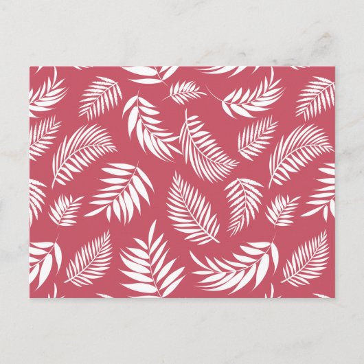 Cartes Pour Fêtes Annuelles Motif Feuille tropical 8 (Devant)