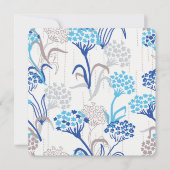 Cartes Pour Fêtes Annuelles Motif floral d'hydrangea léger et aéré (Devant)