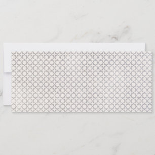 Cartes Pour Fêtes Annuelles Motif géométrique islamique beige