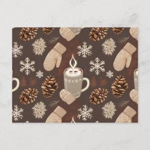 Cartes Pour Fêtes Annuelles Motif hivernal confortable - Art esthétique minima