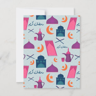 Cartes Pour Fêtes Annuelles Motif Joyeux Ramadan