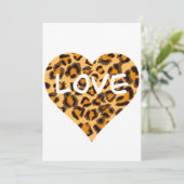 Cartes Pour Fêtes Annuelles Motif léopard, design guépard (Debout devant)