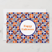 Cartes Pour Fêtes Annuelles motif ludique sur le thème d'Halloween (Devant)