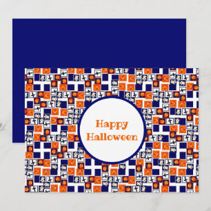 Cartes Pour Fêtes Annuelles motif ludique sur le thème d'Halloween