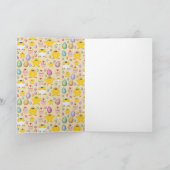 Cartes Pour Fêtes Annuelles Motif mignon de Pâques (Intérieur)