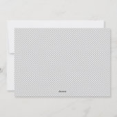 Cartes Pour Fêtes Annuelles Motif minimal à pois gris (Dos)