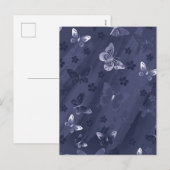 Cartes Pour Fêtes Annuelles Motif papillon 17 (Devant / Derrière)