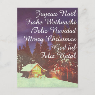 Cartes Pour Fêtes Annuelles Motif pour la féerie hivernale de Noël