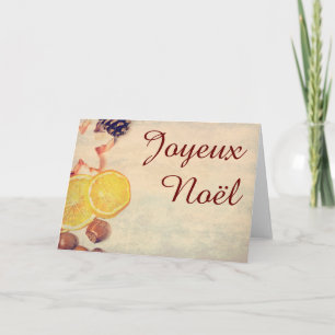 Cartes Pour Fêtes Annuelles Motif pour Noël avec des fruits...