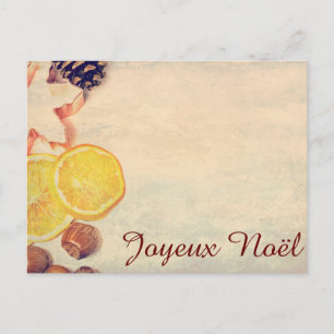 Cartes Pour Fêtes Annuelles Motif pour Noël avec des fruits...