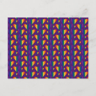 Cartes Pour Fêtes Annuelles Motif Rainbow Hearts