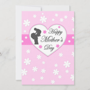 Cartes Pour Fêtes Annuelles Motif rose pour la fête des mères