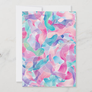 Cartes Pour Fêtes Annuelles Motif Ruban Abstrait Pastel