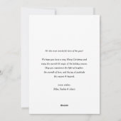 Cartes Pour Fêtes Annuelles Motif vert classique Joyeux Noël photo (Dos)