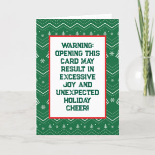 Cartes Pour Fêtes Annuelles Motif vert de Noël drôle personnalisable vintage