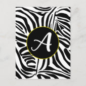 Cartes Pour Fêtes Annuelles Motif Zèbre (Devant)