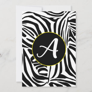 Cartes Pour Fêtes Annuelles Motif Zèbre