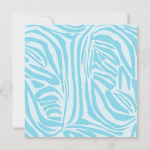 Cartes Pour Fêtes Annuelles Motif Zèbre Bleu