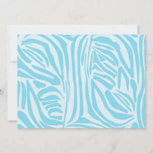 Cartes Pour Fêtes Annuelles Motif Zèbre Bleu