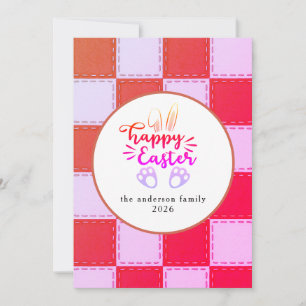 Cartes Pour Fêtes Annuelles Motifs de lapin modernes élégants Photo de Pâques