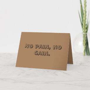 Cartes Pour Fêtes Annuelles Motivation pour salle de sport Texte personnalisé