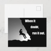 Cartes Pour Fêtes Annuelles Motivational escalade escalade en disant (Devant / Derrière)