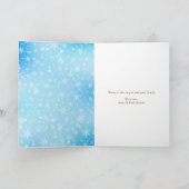 Cartes Pour Fêtes Annuelles Motoneige moderne hiver bleu Joyeux Noël Photo (Intérieur)