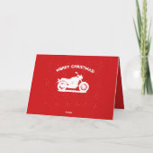 Cartes Pour Fêtes Annuelles Motorcycle (Dos)