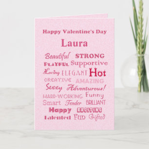 Cartes Pour Fêtes Annuelles Mots de heureuse Sainte-Valentin de Laura d'éloge