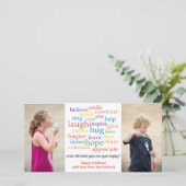 Cartes Pour Fêtes Annuelles Mots x2 (Debout devant)