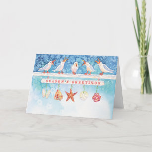 Cartes Pour Fêtes Annuelles Mouettes saisonnières