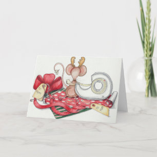 Cartes Pour Fêtes Annuelles Mouse de Wrapping