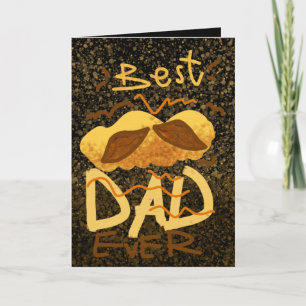 Cartes Pour Fêtes Annuelles Moustache mignonne Dessiner meilleur papa jamais