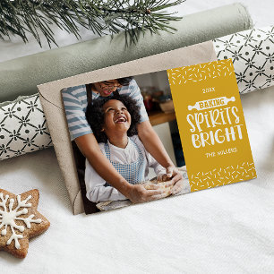 Cartes Pour Fêtes Annuelles Moutarde Christmas Baking Spiritueux Photo