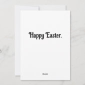 Cartes Pour Fêtes Annuelles Mouton anthropomorphique de Pâques (Dos)