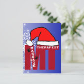 CARTES POUR FÊTES ANNUELLES MT PÈRE NOËL - MASSAGE THÉRAPEUTE CHRISTMAS PÈRE N (Debout devant)