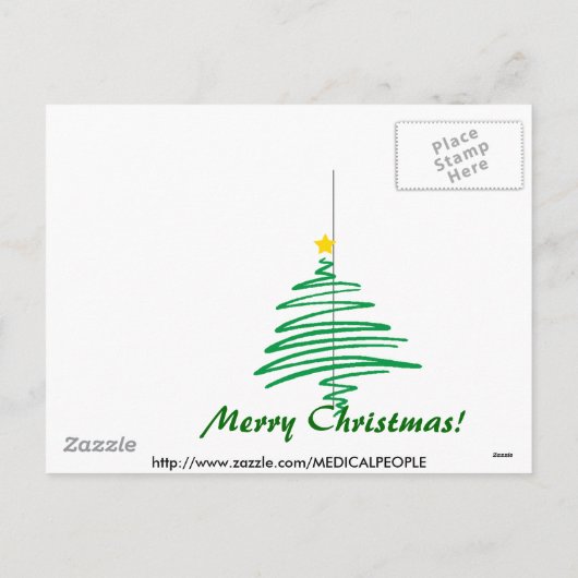 CARTES POUR FÊTES ANNUELLES MT PÈRE NOËL - MASSAGE THÉRAPEUTE CHRISTMAS PÈRE N (Dos)