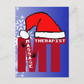 CARTES POUR FÊTES ANNUELLES MT PÈRE NOËL - MASSAGE THÉRAPEUTE CHRISTMAS PÈRE N (Devant)