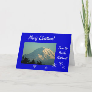 Cartes Pour Fêtes Annuelles Mt. Rainier Christmas : Allez le dire !