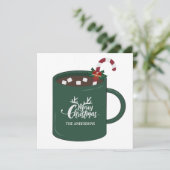 Cartes Pour Fêtes Annuelles Mug de chocolat chaud de noël (Debout devant)
