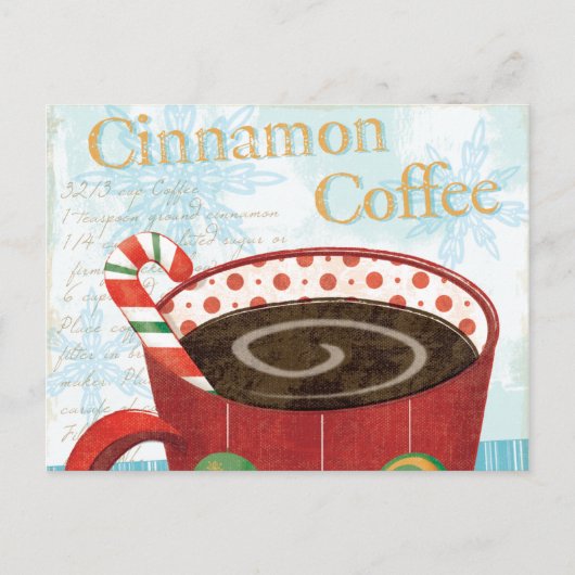 Cartes Pour Fêtes Annuelles Mug de vacances avec café de cannelle (Devant)