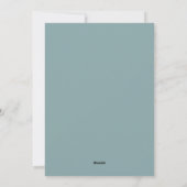 Cartes Pour Fêtes Annuelles Multi photo moderne élégant script bleu poussiéreu (Dos)